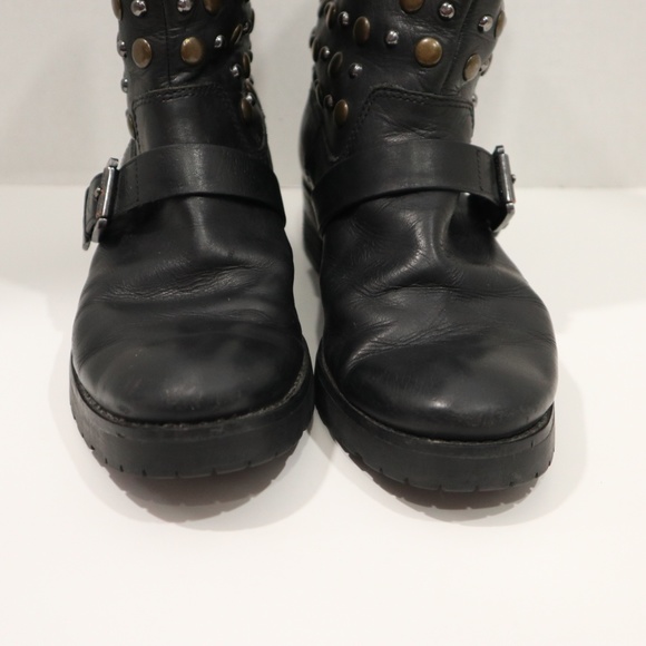 Michael Kors Boots Size 7.5 Leather Studded Boots - Picture 4 of 8